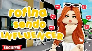 ROTINA DE UMA INFLUENCER DIGITAL | Brookhaven Roblox | AliceMinePlay