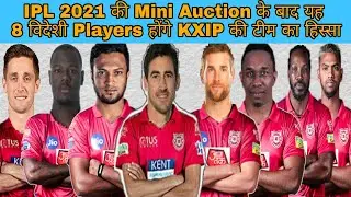 IPL 2021 After the mini auction of IPL 2021 these 8 foreign players will be part of the team of KXIP
