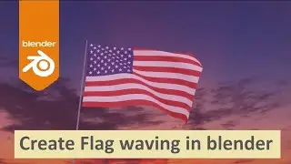 Blender Tutorial | Create Flag waving in Blender