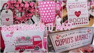 NEW SHOP WITH ME AT HOMEGOODS AND TJ MAXX | VALENTINE'S DAY DECOR 2022