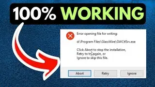 Error Opening File for Writing in Windows 11 FIXED