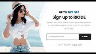 Riode WordPress (How to change-remove content of Newsletter popup Riode with Elementor)