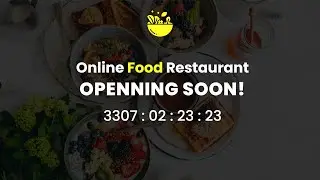 How to make a Countdown timer for an opening soon restaurant website | HTML SCSS & Java Script