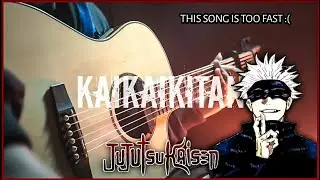 Jujutsu Kaisen OP play at Full Speed :( - KAIKAIKITAN - Anime Fingerstyle Guitar Cover Indonesia