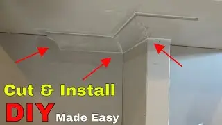 How to cut and install cornice coving - DIY
