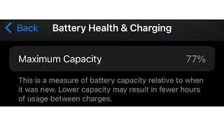 How To View Battery Health Maximum Capacity On iPhone