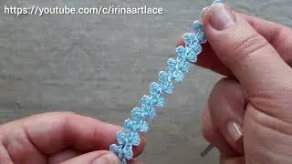 Тесьма крючком ирландское кружево