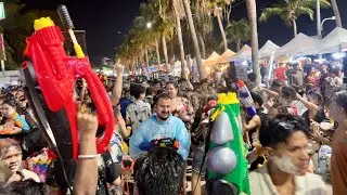 World's Biggest Water Fight ~ Songkran Festival ~ Pattaya Thailand 2024