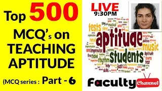 Teaching Aptitude mcq  Teaching Aptitude  Quick 50 mcqs Part 6