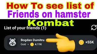 List of invited friends on hamster Kombat not showing ~how to see the list of  friend on hamster