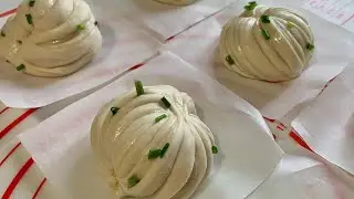 Mantou Recipe สูตรหมั่นโถวต้นหอม ทำง่ายนวดมือ