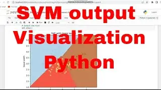 Support Vector Machine linear kernel Python Code / Machine Learning SVM Python / Plot visualization