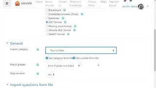 How to import questions GIFT format in Question Bank