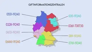 Giftnotruf - Nummer von Giftinformationszentrale - GIZ Berlin Giftinfo Bonn Erfurt Freiburg