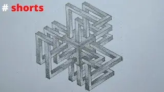Incredible impossible isometric #5 - optical illusion #shorts