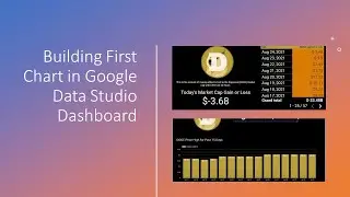 Building First Chart in Google Data Studio Dashboard