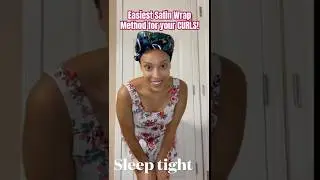 How to wrap your hair at night with a Scarf | 🥰😇 EASY CURLY HAIR TIP | Natural Hair Routine