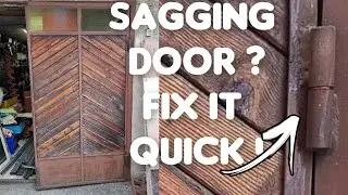 How to lift Door Hinge easy way , without removing the door !
