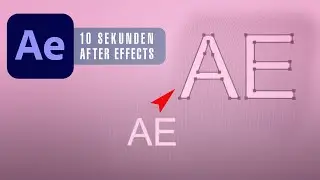After Effects - Text in Formebene umwandeln  in zehn Sekunden! Teil 6 (3K)