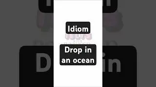 a drop in the ocean (IELTS idiom) 