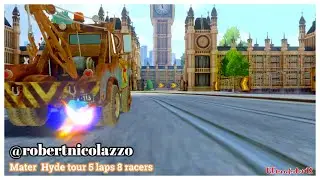 Cars 2 The Video Game | Tow Mater - Race Mode (8 Racers) | Hyde Tour 5 Laps