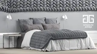 №57. Bed simulation в 3d max и marvelous designer
