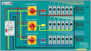 3 Phase Manual Changeover Switch Connection/How to connect 3Phase to 1Phase manual Changeover Switch