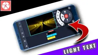 How to Make Light💡 Rays Text Animation in Kinemaster|Light Text Animation Kaise banaya Kinemaster Se