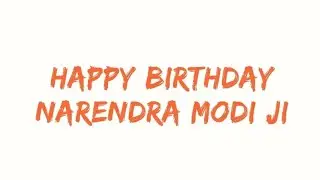 HAPPY BIRTHDAY NARENDRA MODI JI | WHATSAPP STATUS | KGF BGM | YRHD |
