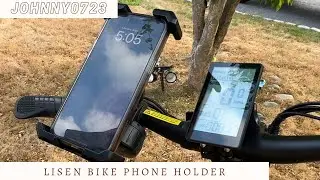 Lisen secure phone holder for bicycles