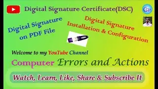 Digital signature | How to Sign Digitally on PDF file | PDF File Digital signature |Digitally Signed