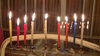 Hanukkah 8th candle lighting in Jerusalem/1 January 2025
