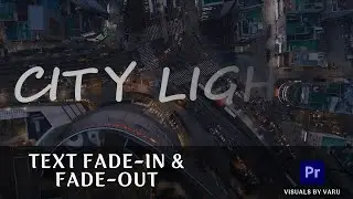 Text Fade in and Fade out using Premiere Pro | Beginners' Tutorial