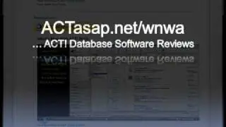 ACT by Sage Database Software Reviews (ACT! 2010 and beyond)