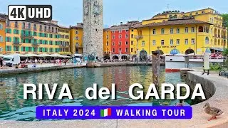 RIVA DEL GARDA Walking Tour 4K 🦆 ITALY 2024 🇮🇹 Lake Garda WALK