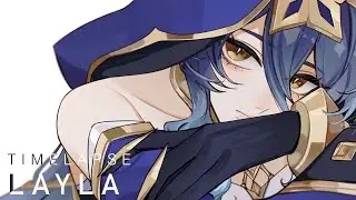 【Timelapse】Layla | Genshin Impact 【fanart】