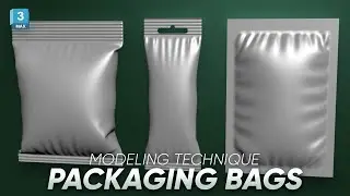 Packaging Bags Modeling Technique in 3dsmax