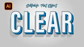 Creating a Clean 3D Text Effect in Illustrator - 100% Editable Text Effect - Zed Designs