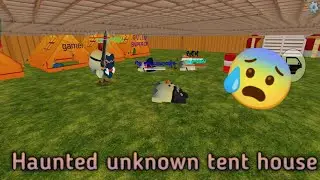 Haunted unknown tent house 😰 chicken gun