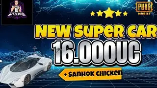 PUBG MOBILE - NEW SUPER CARS LUCKY SPIN + SANHOK CHICKEN @lotzempa