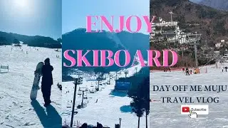 enjoy to snow skiboarding korea muju mountain