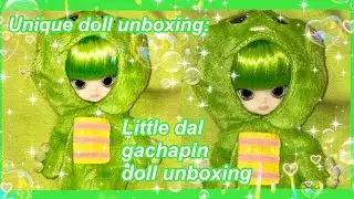 Unique doll unboxing: little dal gachapin🦖🦠🦷