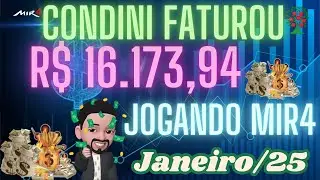Faturei R$ 16.173,94 em Janeiro de 2025  jogando mir4 e seu wemade-verso.  #condinicorp @CondniCorp