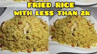 FRIED RICE WITH LESS THAN 2K IN FEW MINUTES #mfalh #ricerecipe  #friedrice