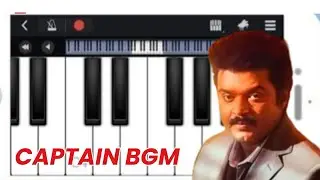 GOAT - Captain Vijaykanth Intro Bgm | Easy Piano Tutorial | Thalapathy Vijay | Yuvan