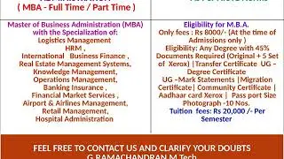 what is Master of Business Administration (MBA) Specialization in Finance, Marketing, HRM ??