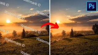 Photoshop Tutorial - How To Remove Watermark From Image | Easy Ways to Remove Watermark
