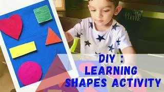 DIY : LEARNING SHAPES AND COLOURS ACTIVITY #shapesactivity