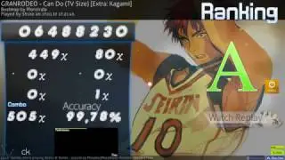 Osu! GRANRODEO - Can Do [Extra: Kagami]  GOOD 400pp choke