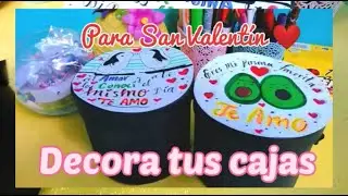 DIY: Caja decorada para San Valentín/ fácil y bonito